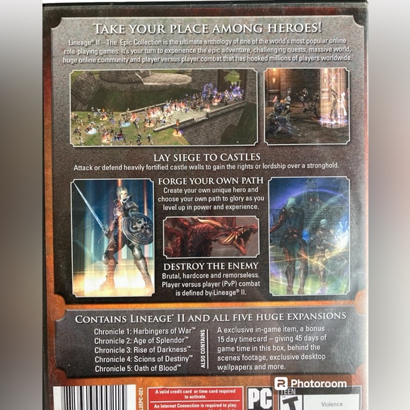 Lineage II The Chaotic Chronicle PC DVD-Rom Online Video Game Lineage 2 - Picture 13 of 13